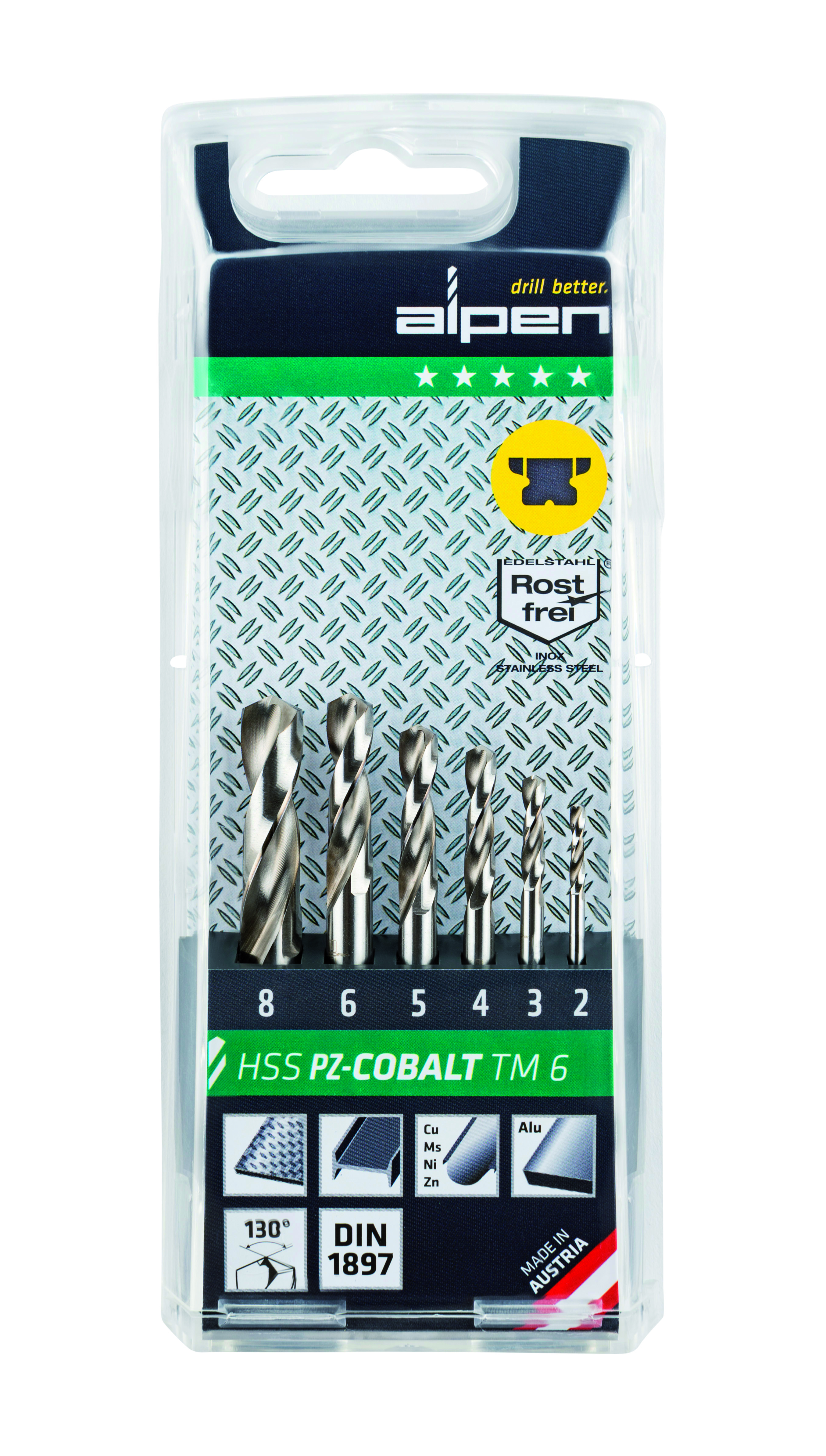0000100906100 Cassette HSS Cobalt Tm Pz 6-6-delig