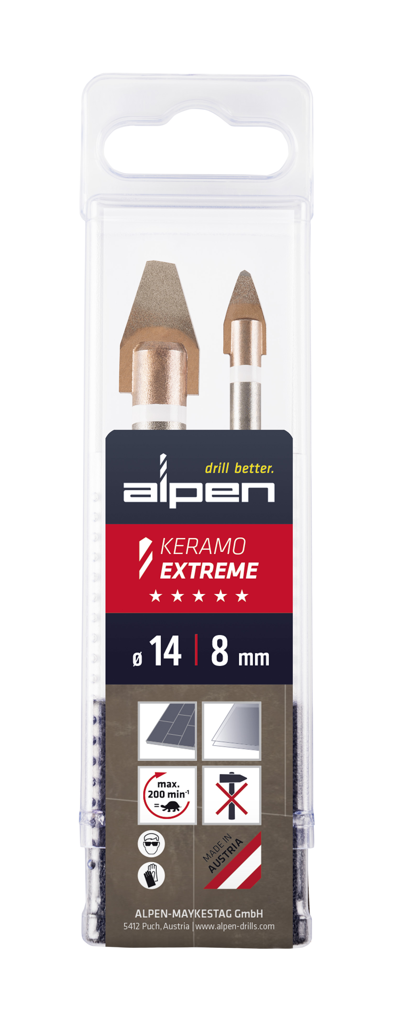 Keramo Extreme tegelboor sets