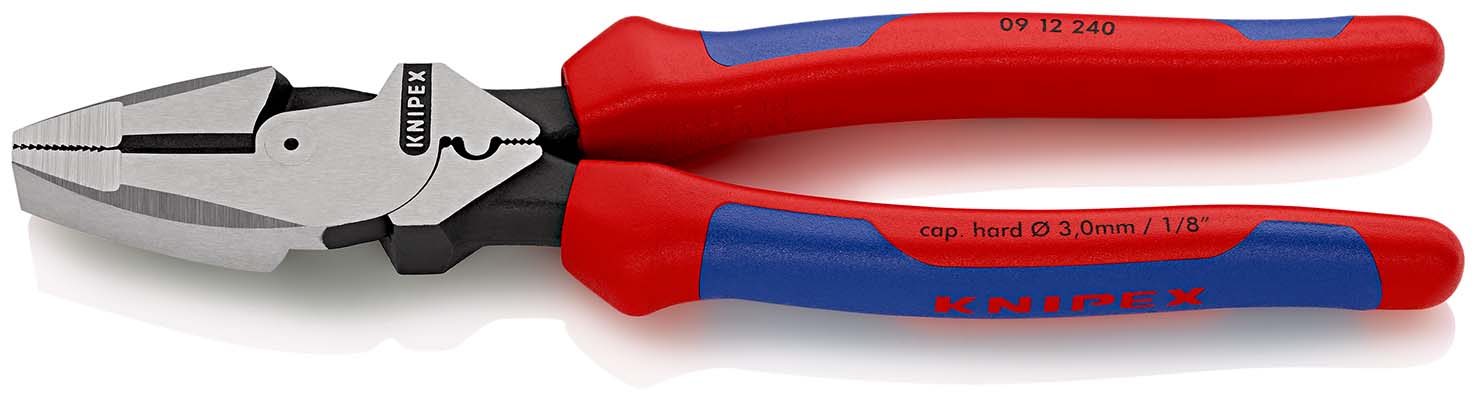 0912240SB Kracht-Kombitang Lineman's Pliers Amerikaans model met meer-componenten grepen zwart geatramenteerd 240 mm (zelfbedieningskaart/blister)