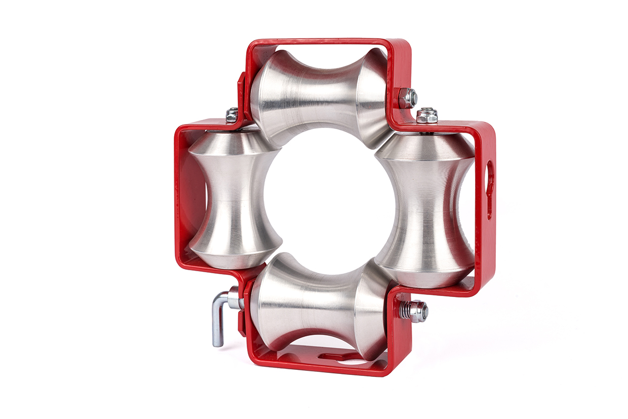 105250 Kabelgootrol 4 rol., alu., 40 mm