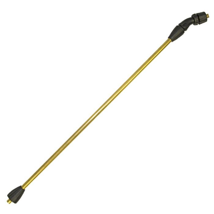 3657F Spuitlans gebogen 50cm + 1421F Messing