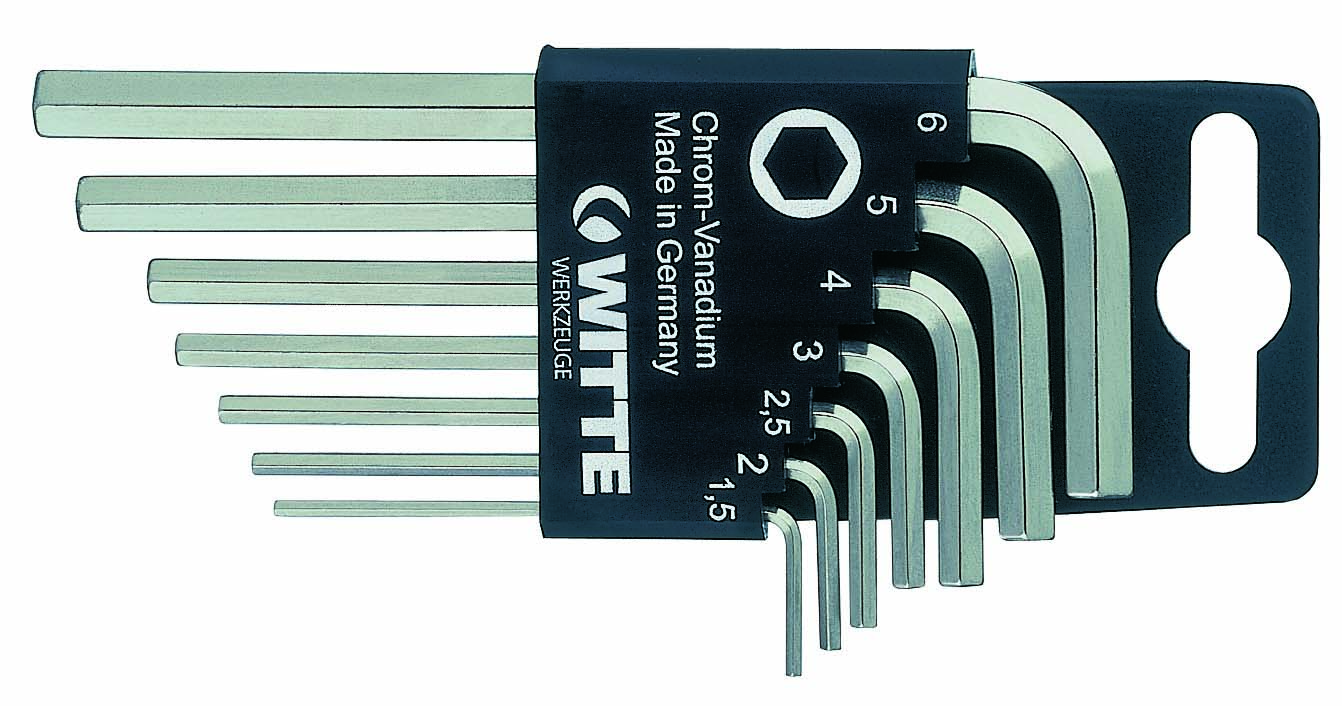 45020 Inbussleutelset – SW 1,5-SW 6 – 7-delig – Chroom Vanadium staal