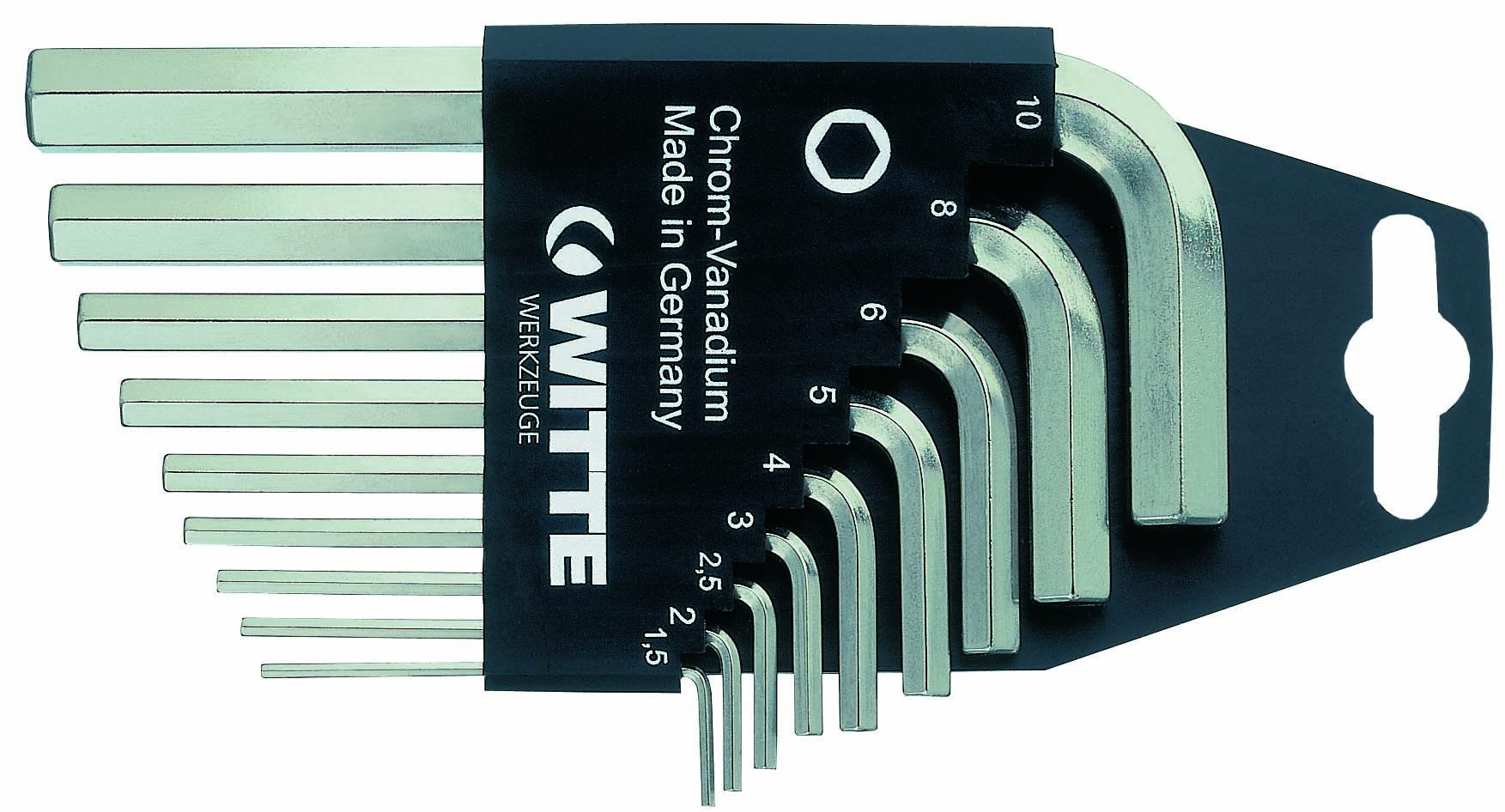 45021 Inbussleutelset – SW 1,5-SW 10 – 9-delig – Chroom Vanadium staal