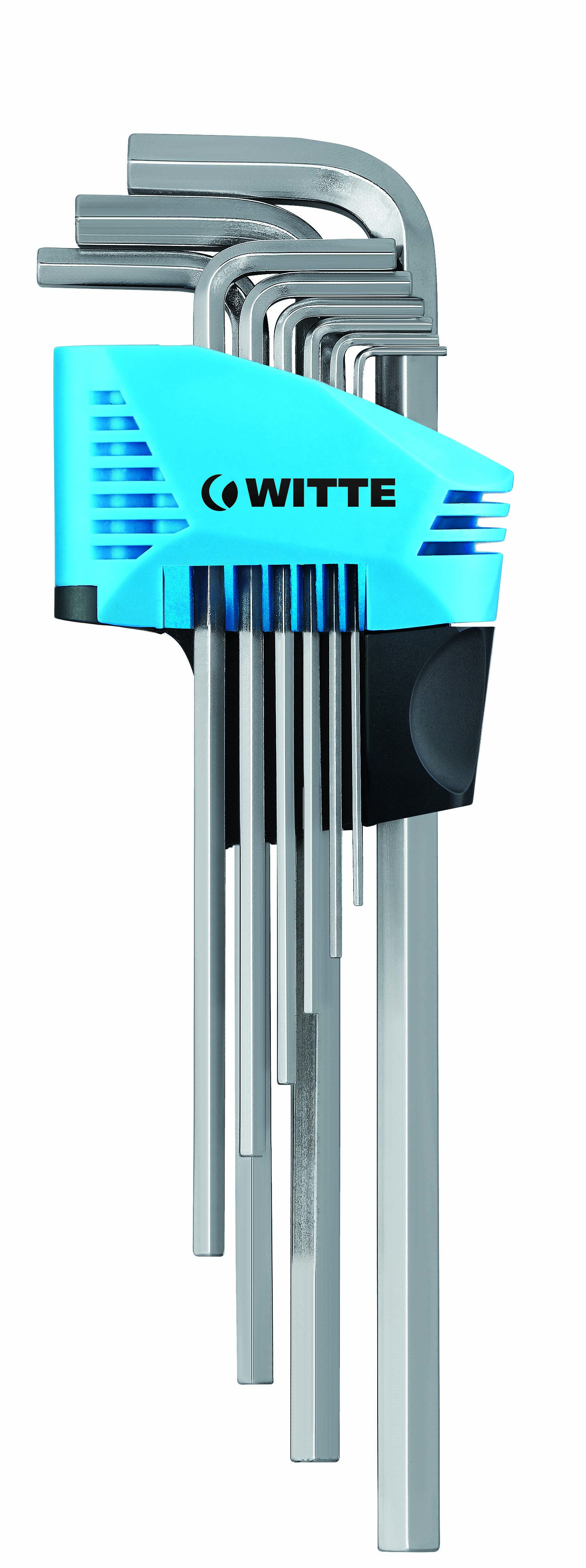 45030 Inbussleutelset – lang – SW 1,5-SW 10 – 9 delig – Chroom Vanadium staal