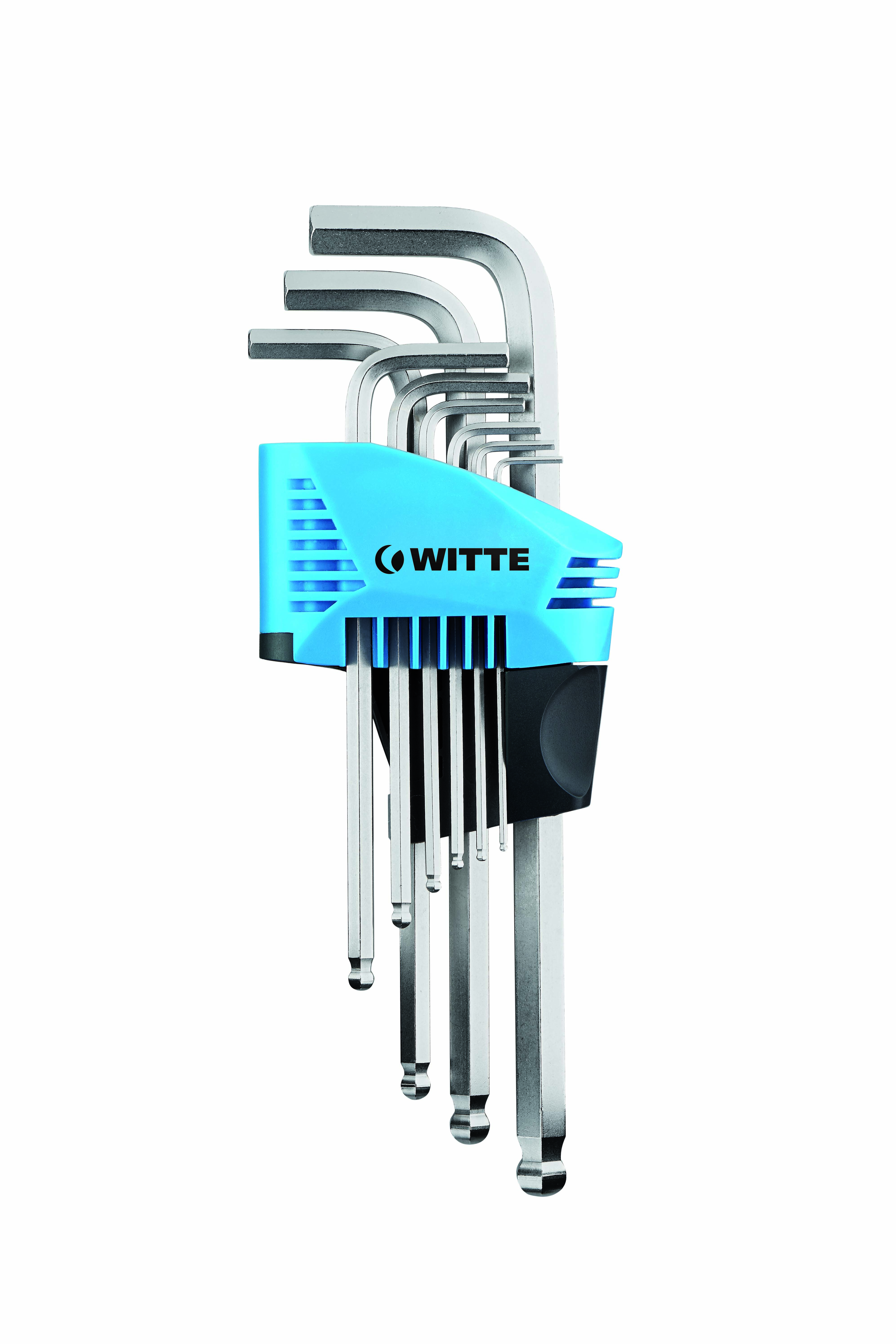 45031 Inbussleutelset – kogelkop – SW 1,5-SW 10 – 9-delig – Chroom Vanadium staal