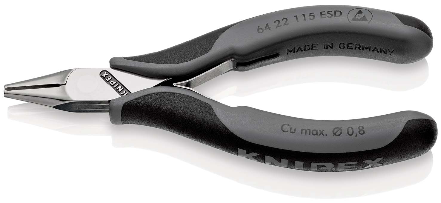 6422115ESD Voorsnijtang mini snijkant 115 mm ESD