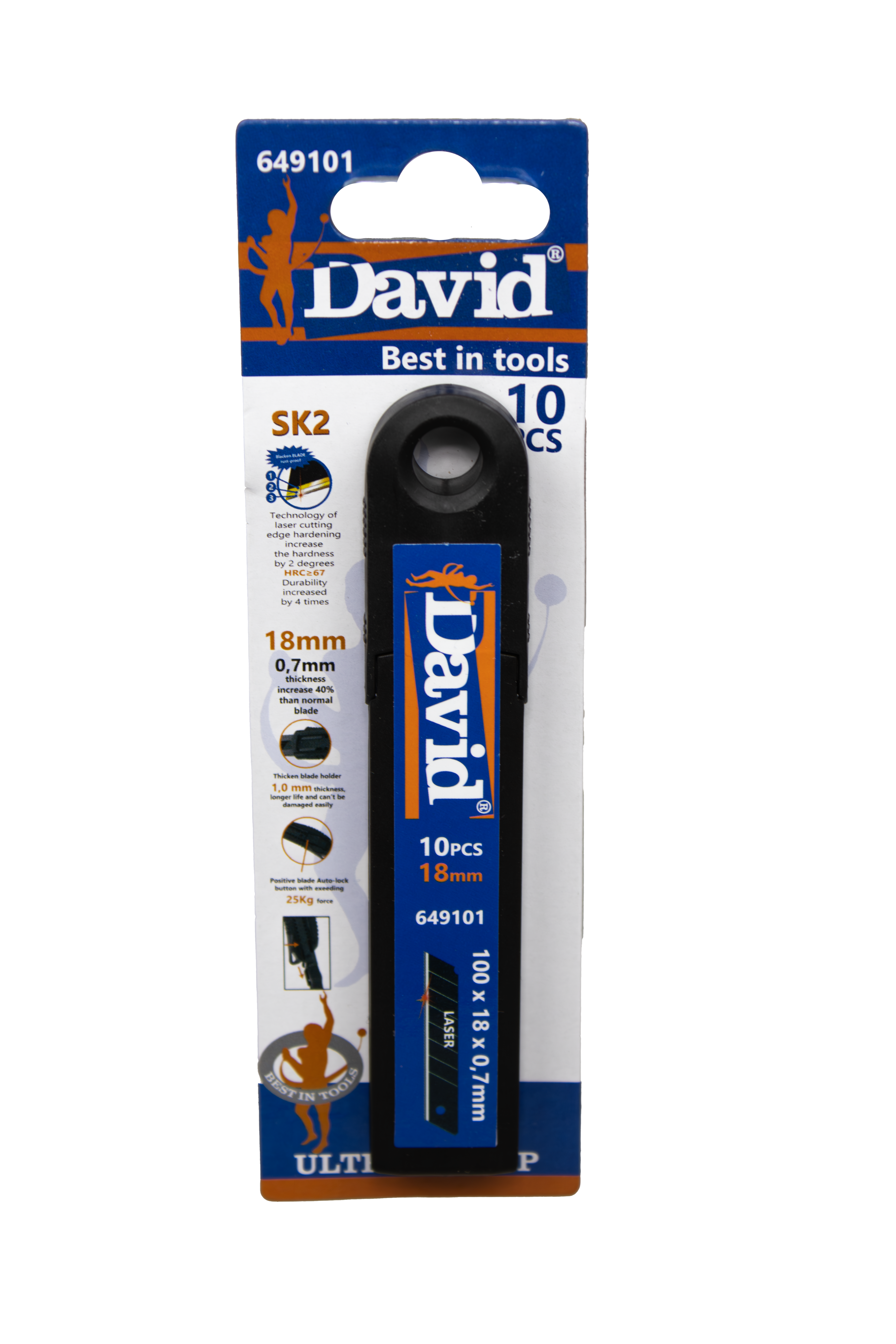 649101 DAVID reservemes 18 mm SK2 (10 St)