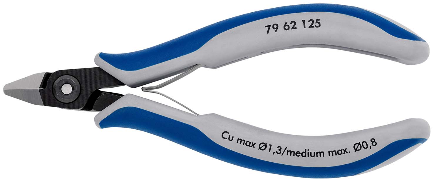 7962125 Precisie elektronica-zijsnijtang met meer-componenten grepen gebruineerd 125 mm