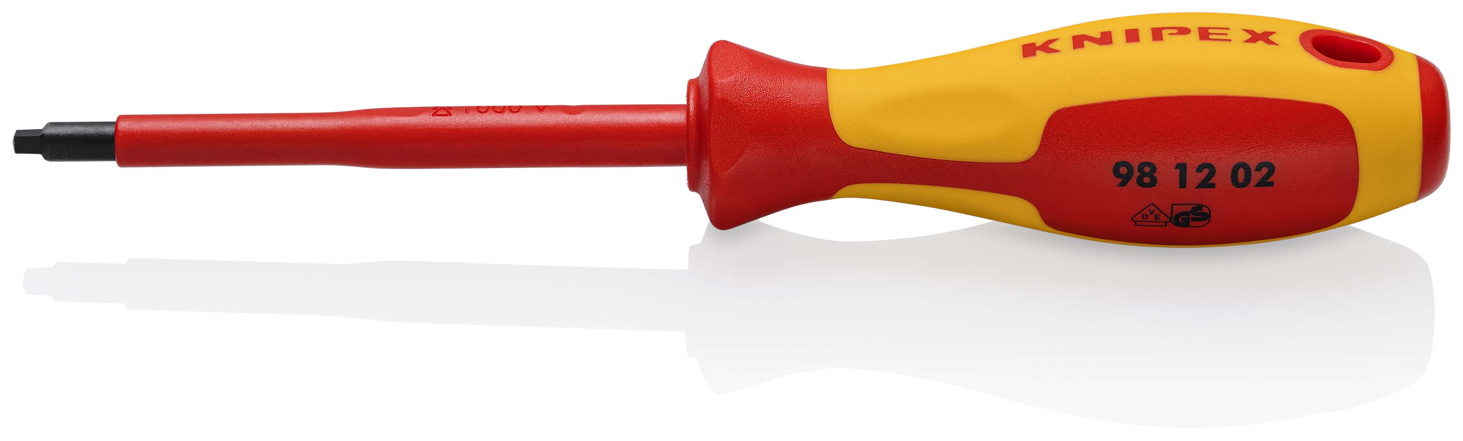 981202 Schroevendraaier Robertson – 2K kunststof greep VDE – R 2 – 210 mm