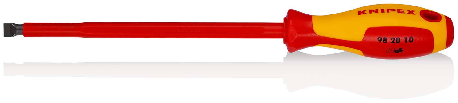 982010 Schroevendraaiers voor sleufschroeven met meer-componenten grepen VDE gebruineerd 320 mm