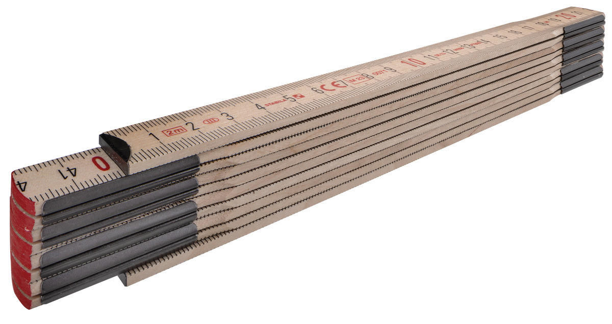 19994 Duimstok, 507N transprant Hout 2 m