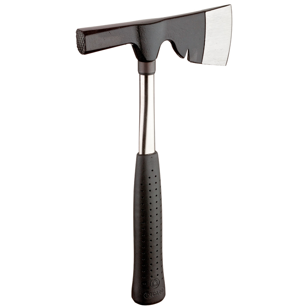 297000600 Gipsbijl metalen steel met ruwe baan 600 gram