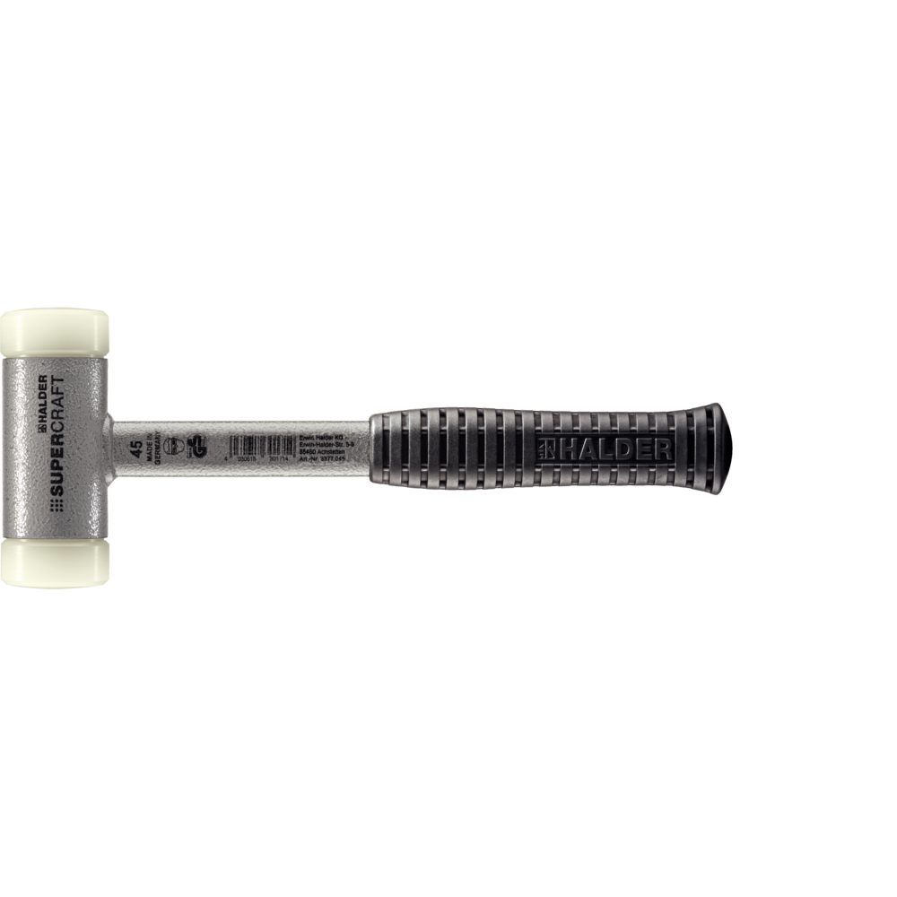 3377045 Hamer terugslagvrij, stalensteel Nylon Ø 45 mm