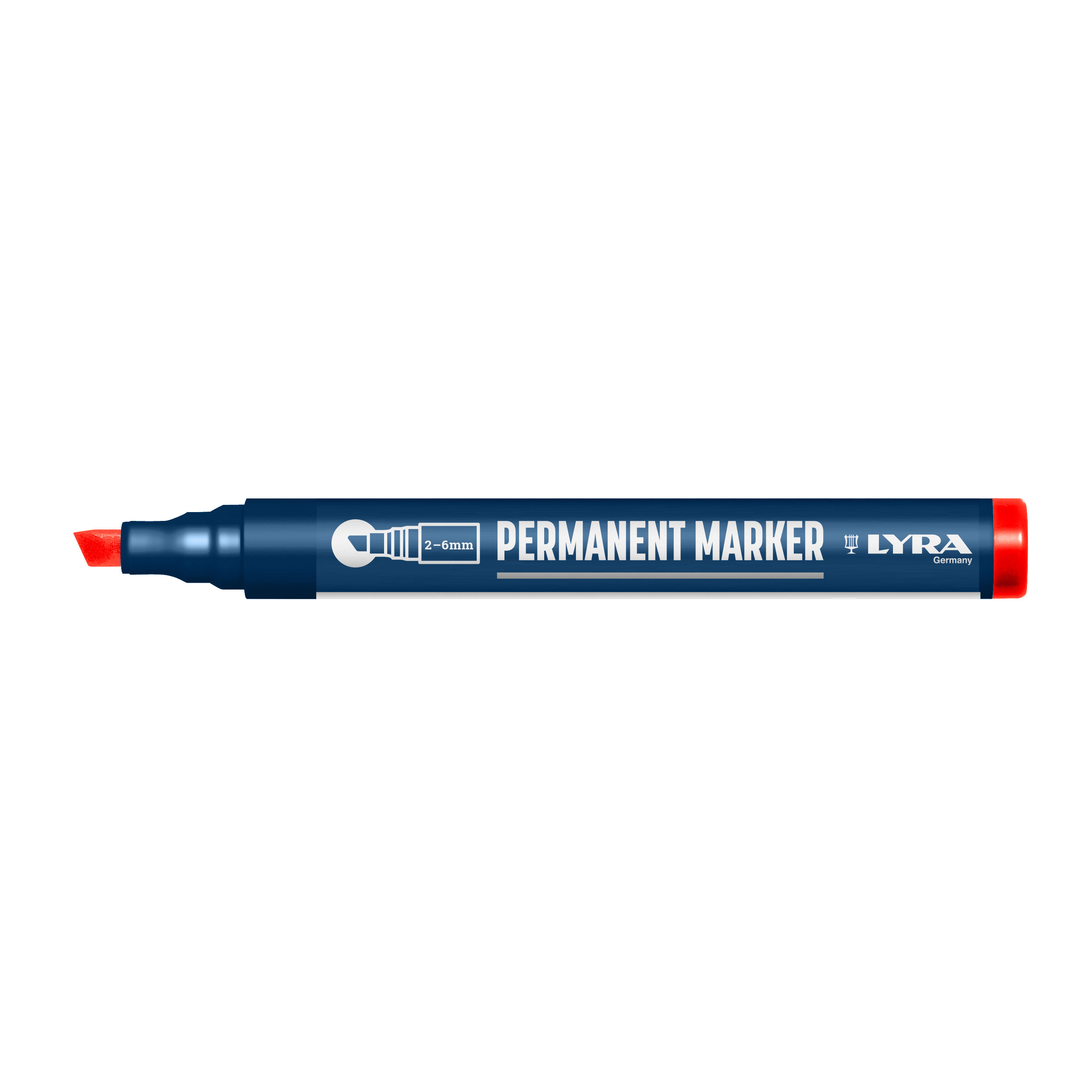 4010017 Merkstift permanent, punt 2-6 mm Rood