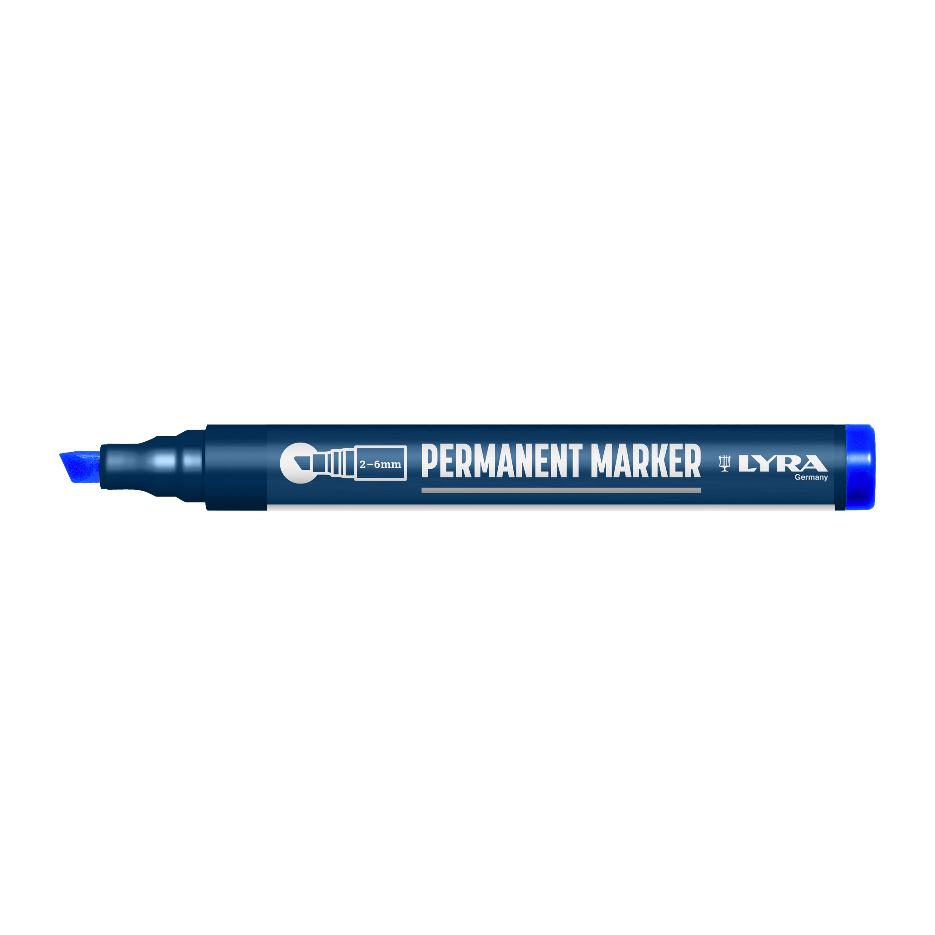 4010051 Merkstift permanent, punt 2-6 mm Blauw