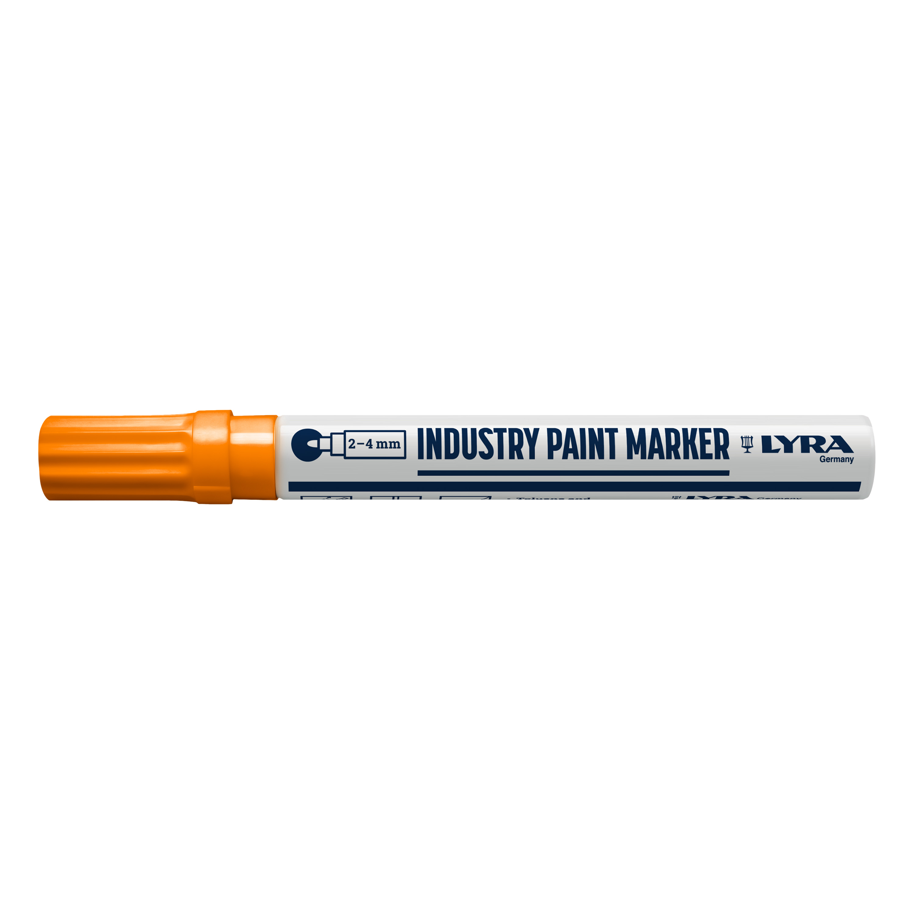 4040013 Verfstift Industrie, punt 2-4 mm Oranje