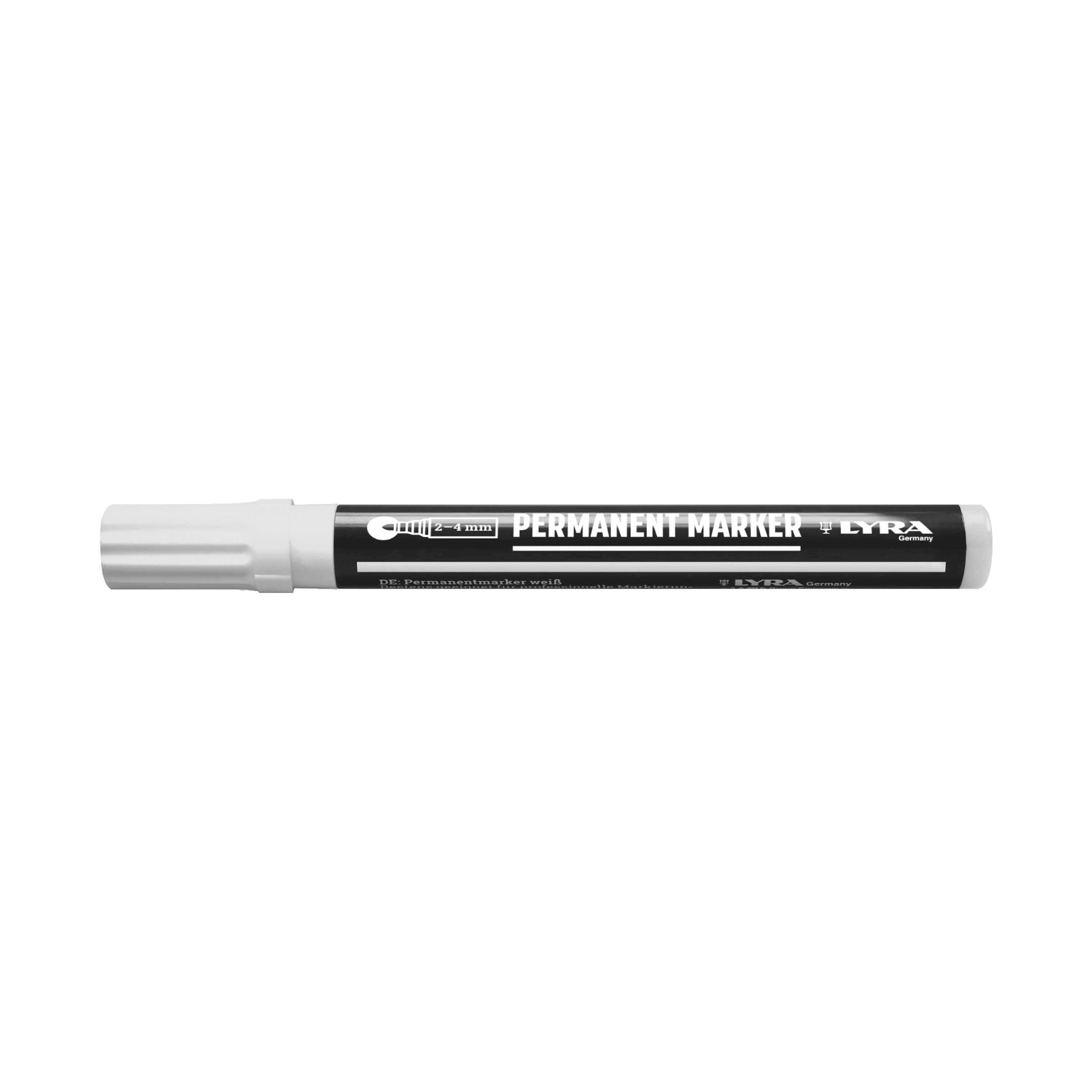 4050001 Merkstift permanent, punt 2-4 mm Wit