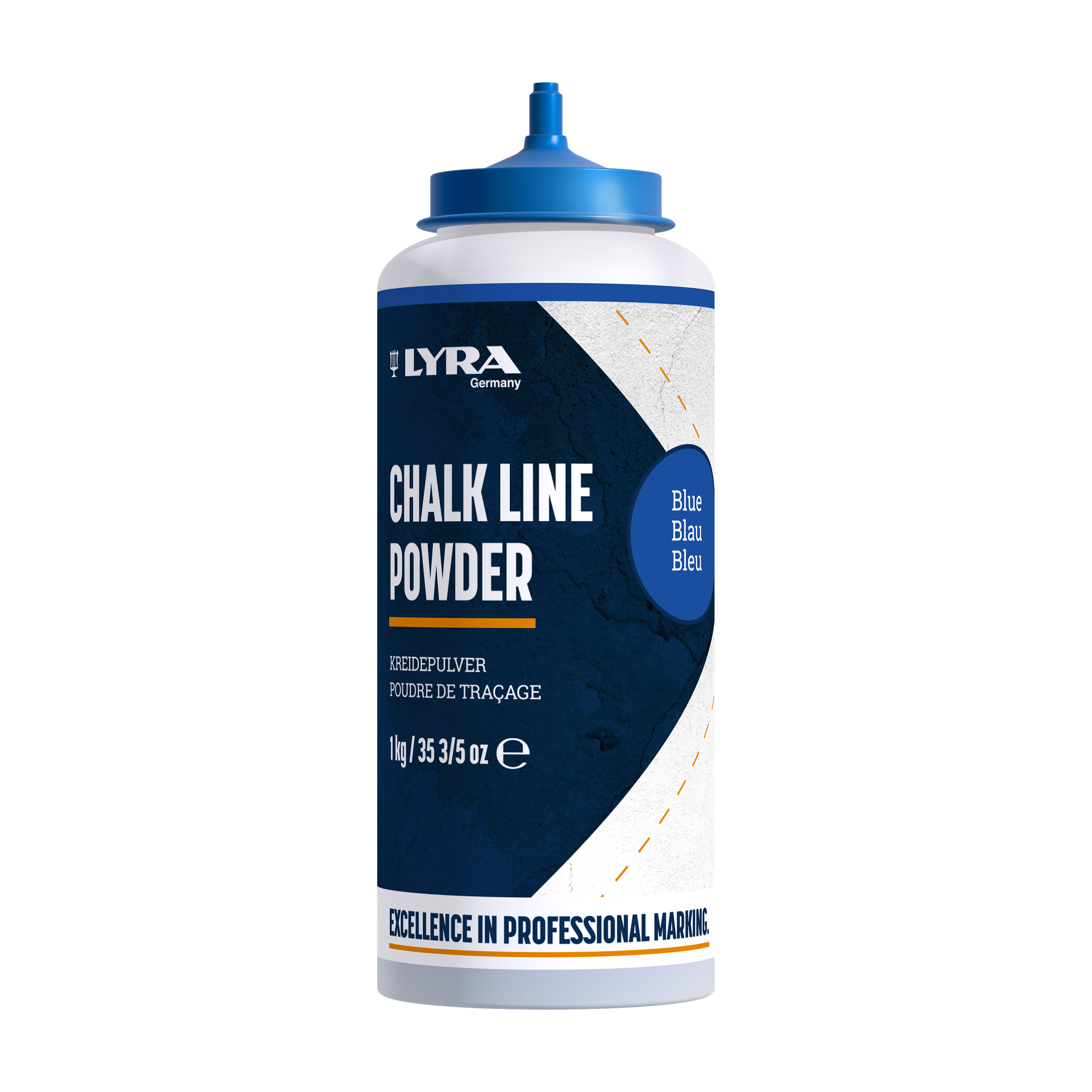 4110051 Slaglijnpoeder 1000 gr. Blauw