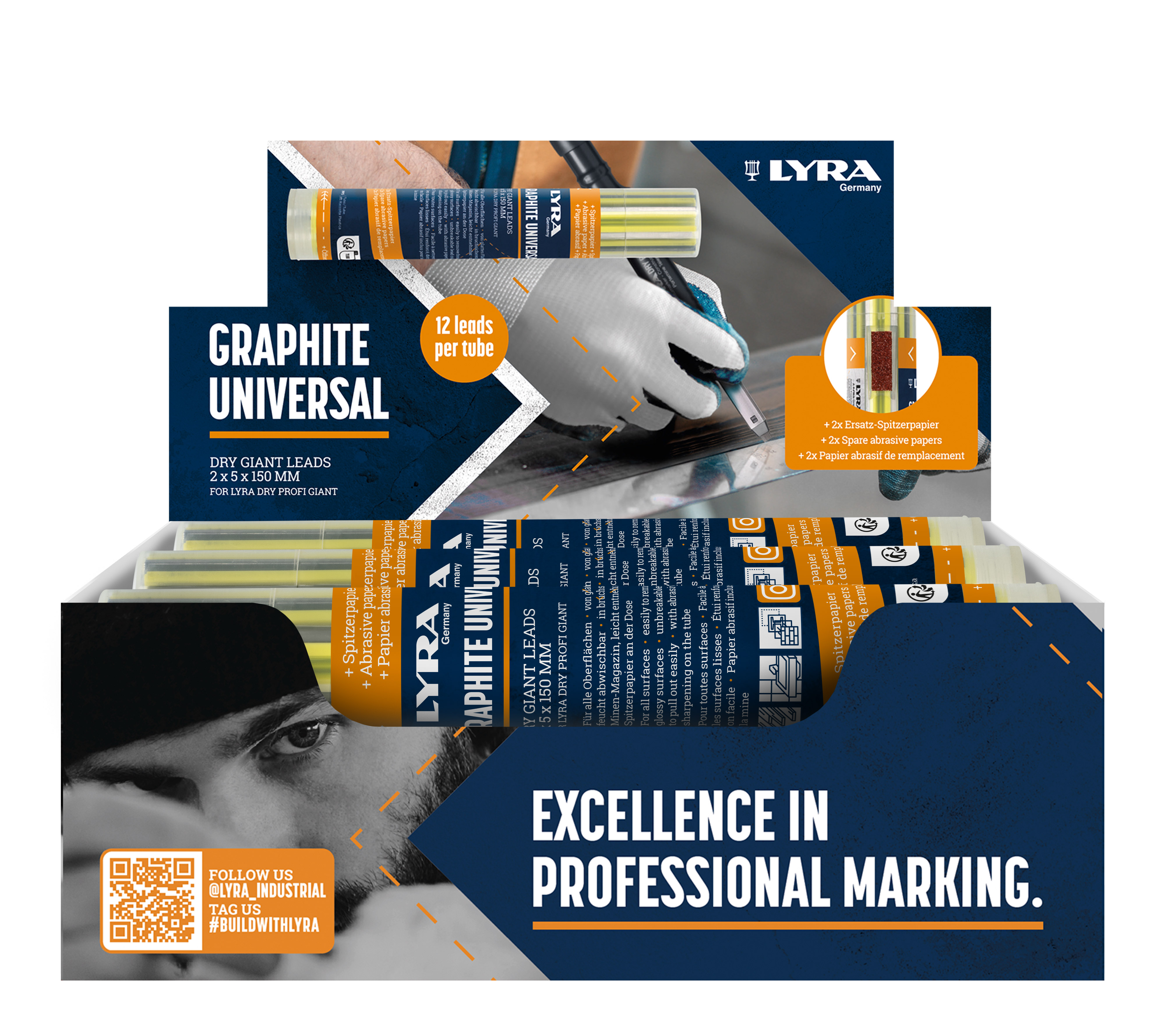 4479102 LYRA DRY GIANT stiftjes Univer. 4B, 12st