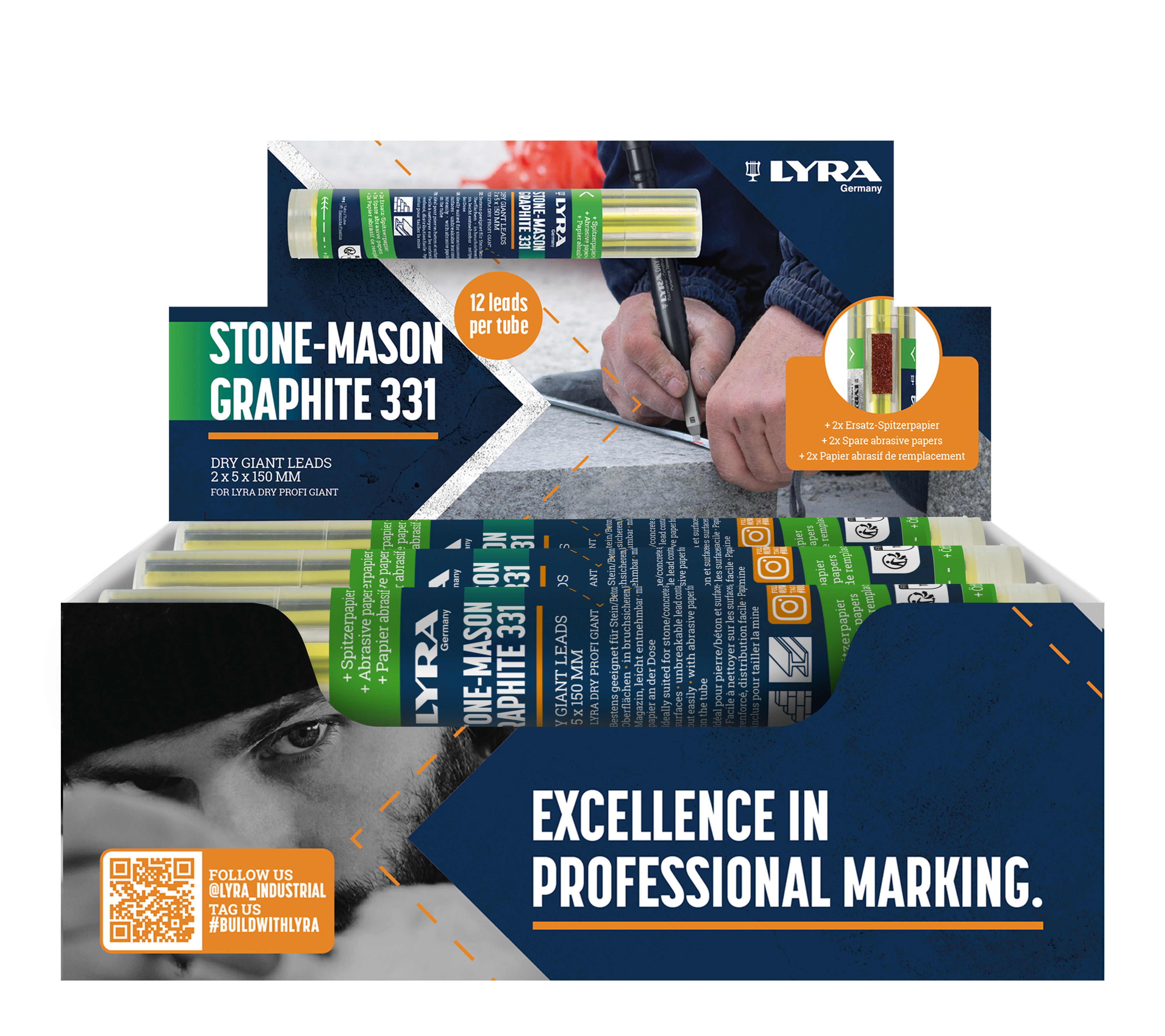 4479120 LYRA DRY GIANT stiftjes Steenh.331, 12st