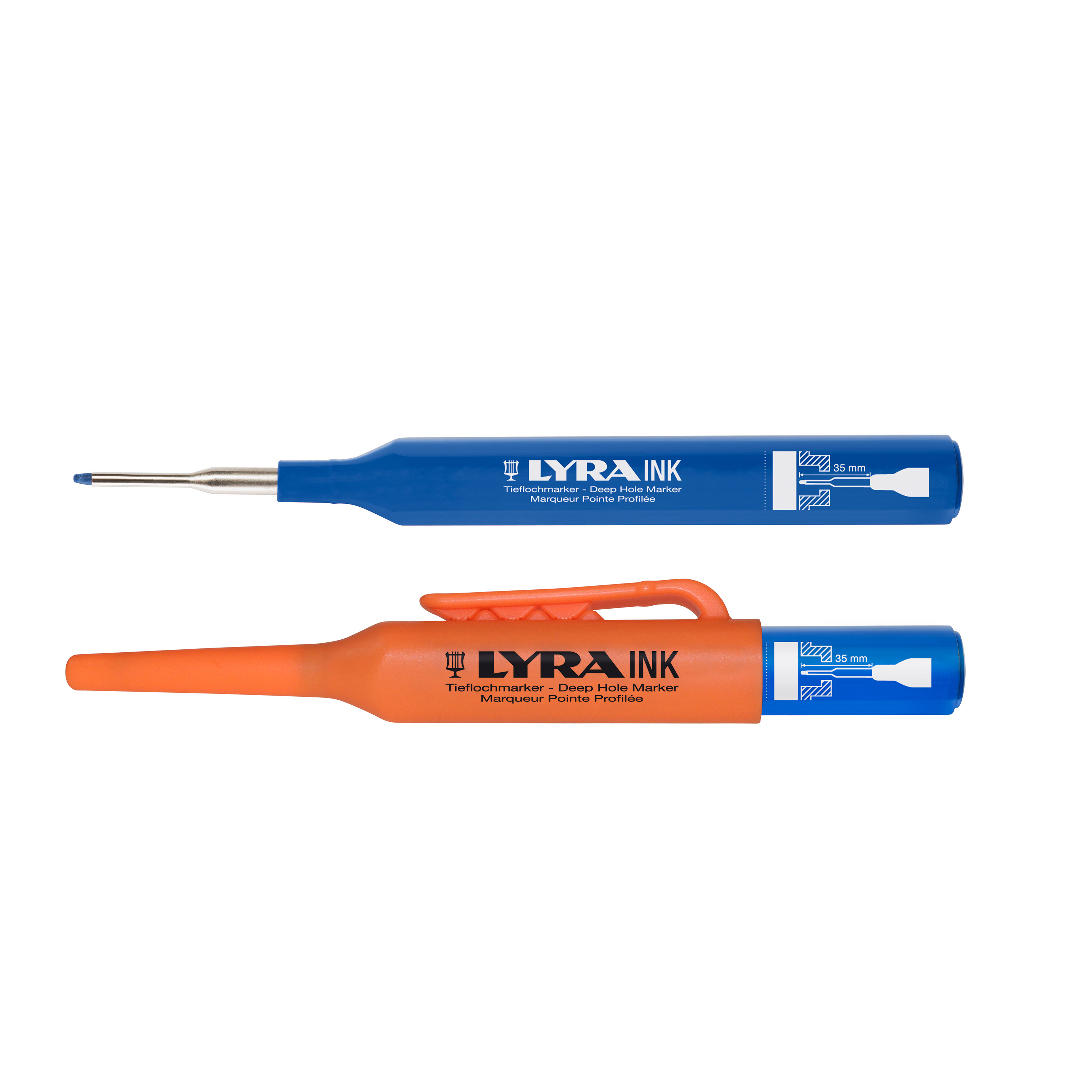 4480051 Merkstift LYRA INK, v.diepe gaten, Blauw