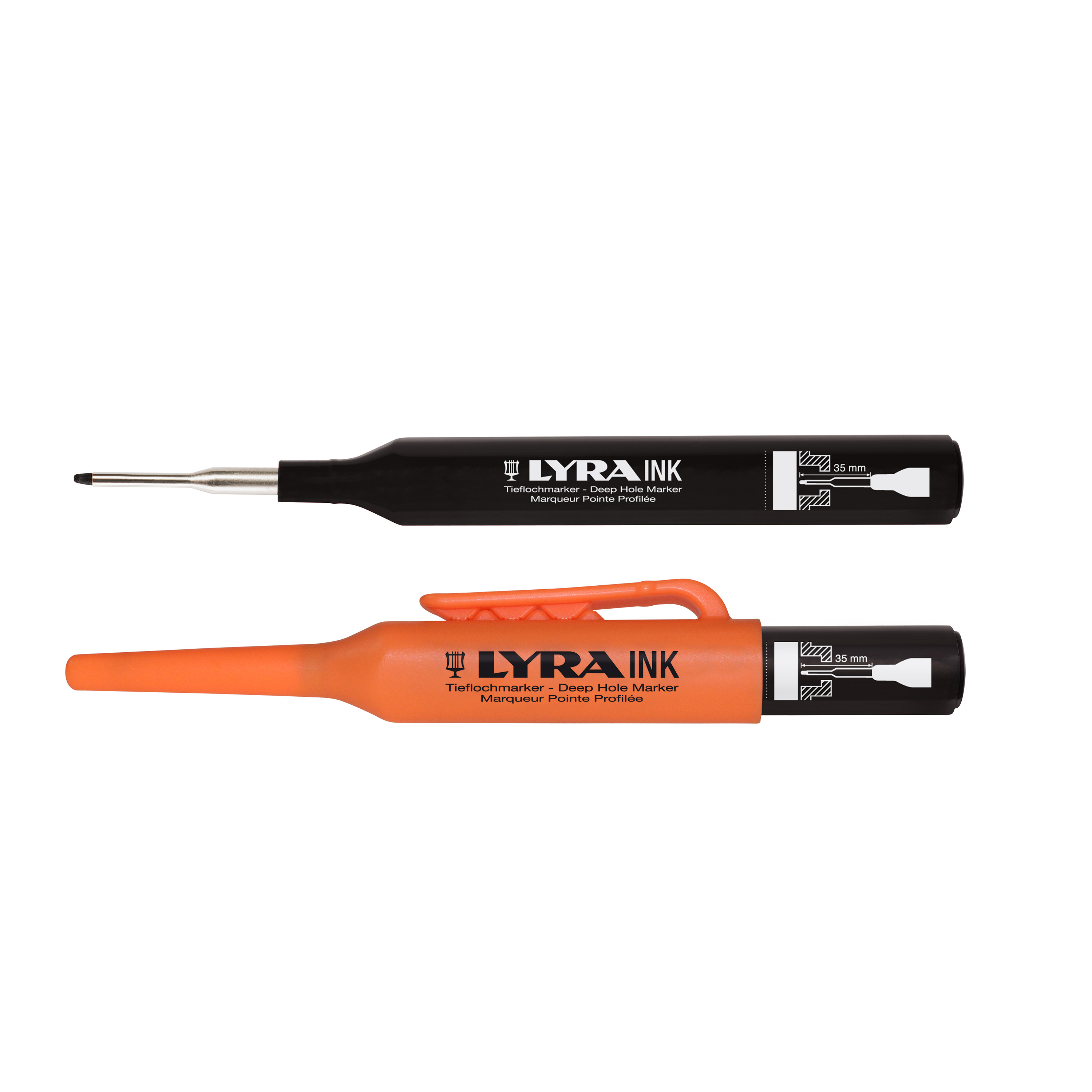 4480099 Merkstift LYRA INK, v.diepe gaten, Zwart