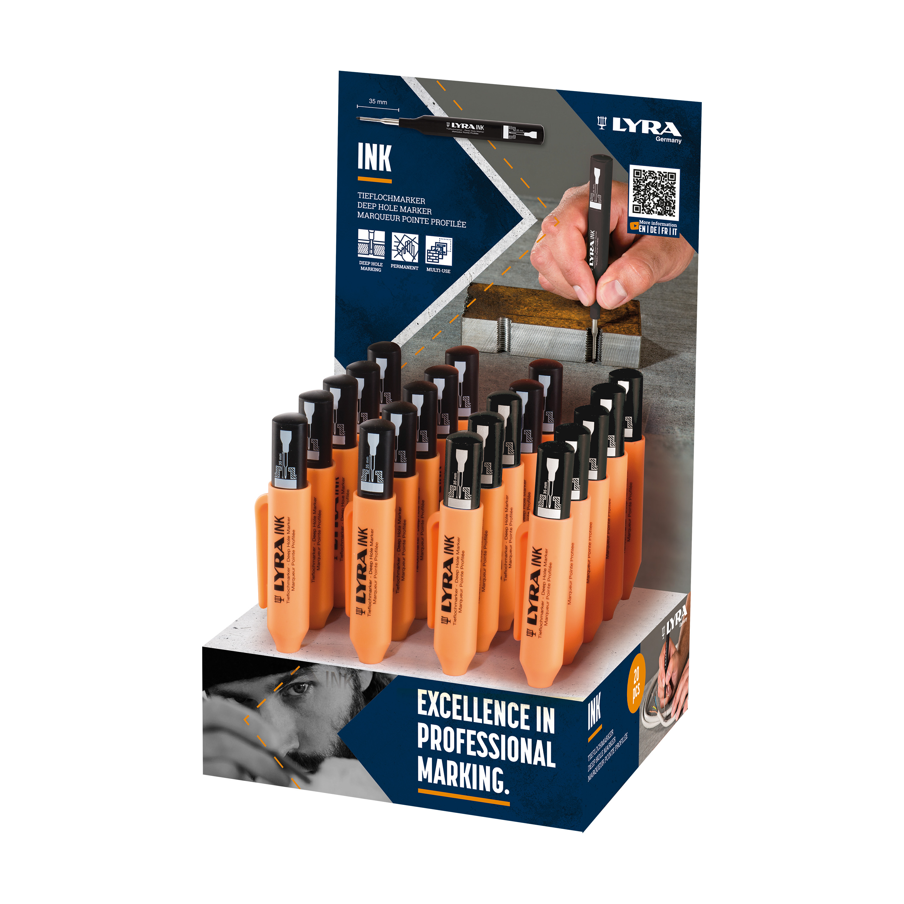 4487002 Display LYRA INK 20 x Zwart