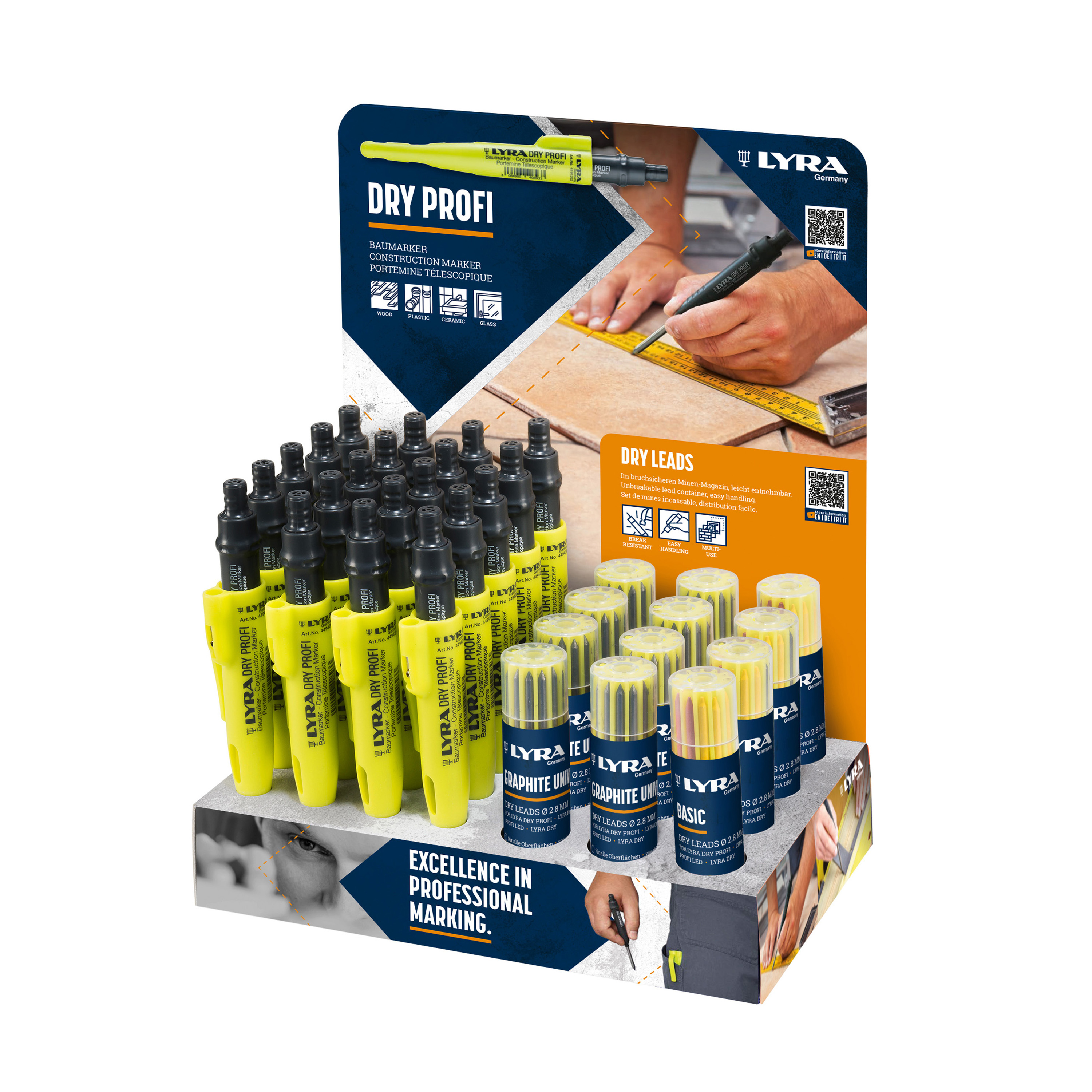 4497101 LYRA DRY DISPLAY Profi 20st+8+4 Stiften