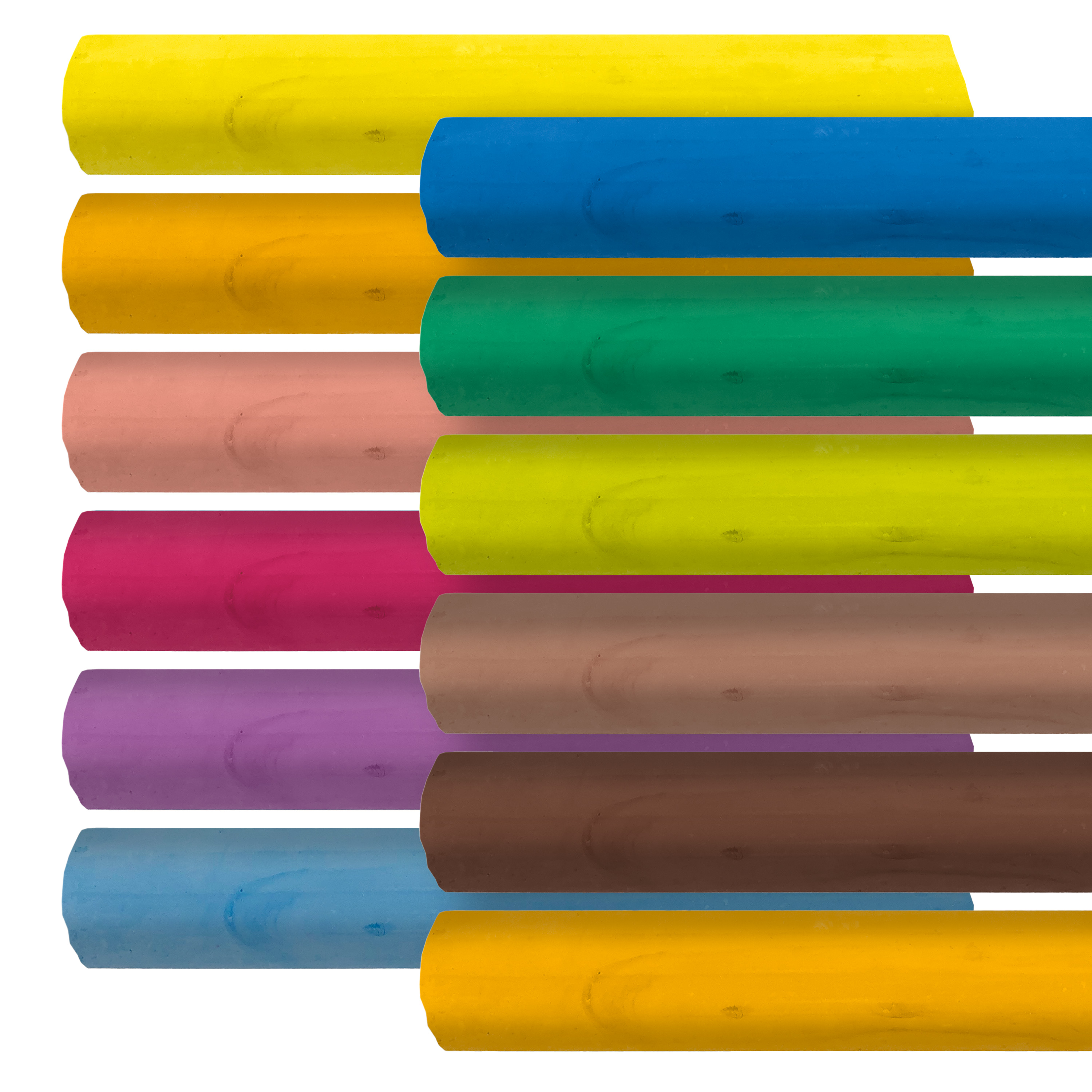 5111120 Schoolbordkrijt assor. vierkant (12 stuks)