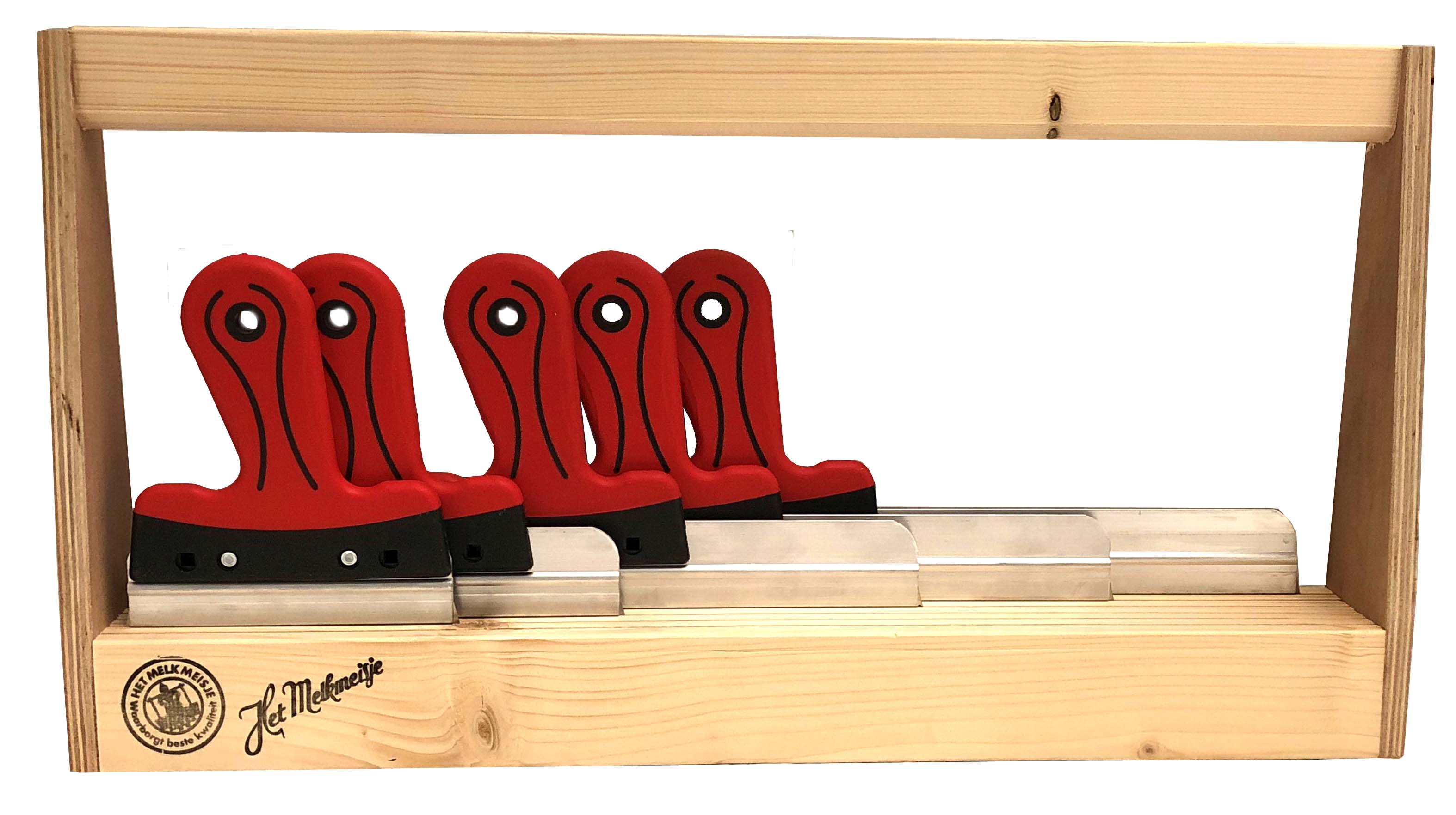 MM550602 Spackmes verzamelbak met 5 spackmessen