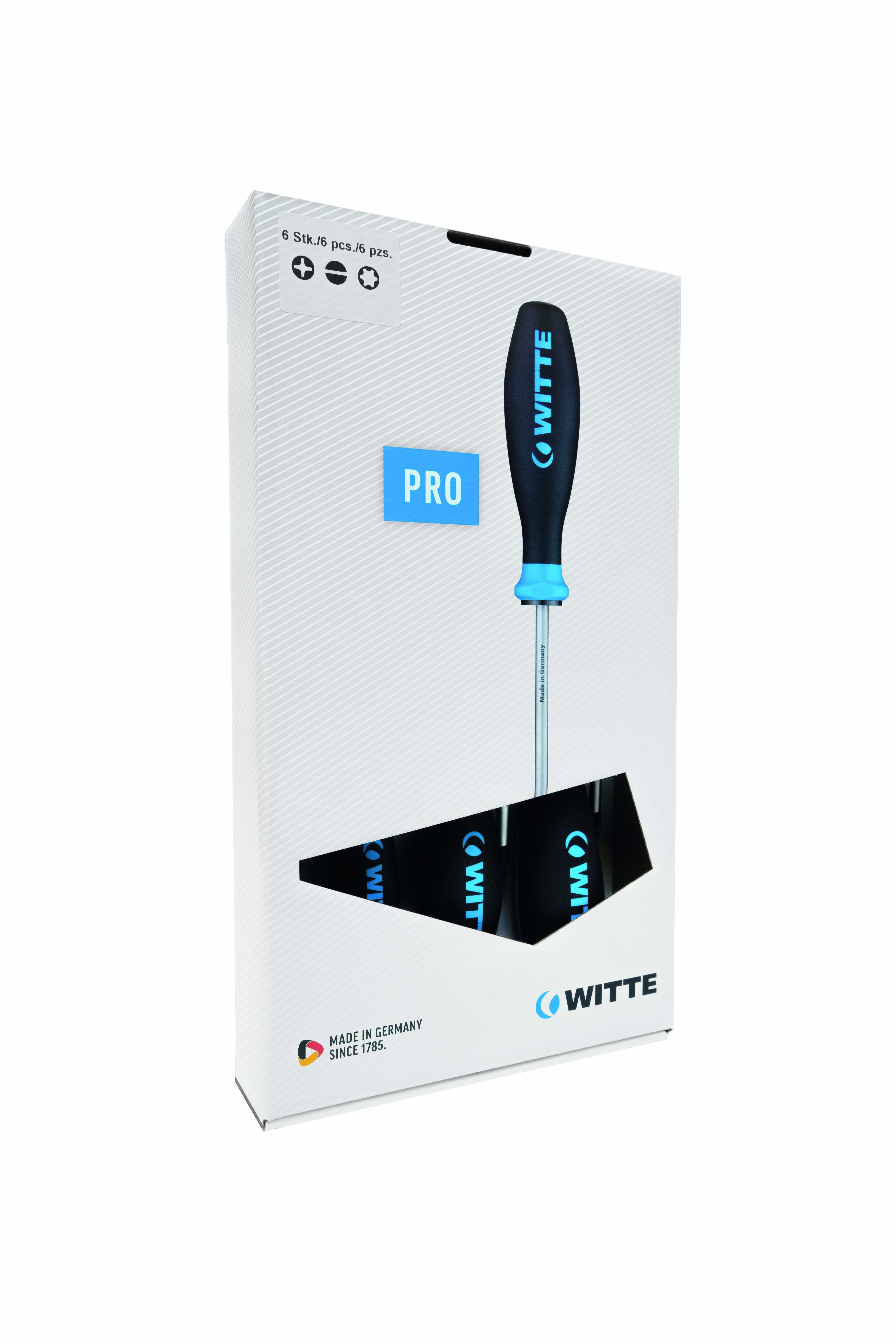 670036 Schroevendraaierset – PRO – Sleuf, Pozidriv – 6-delig