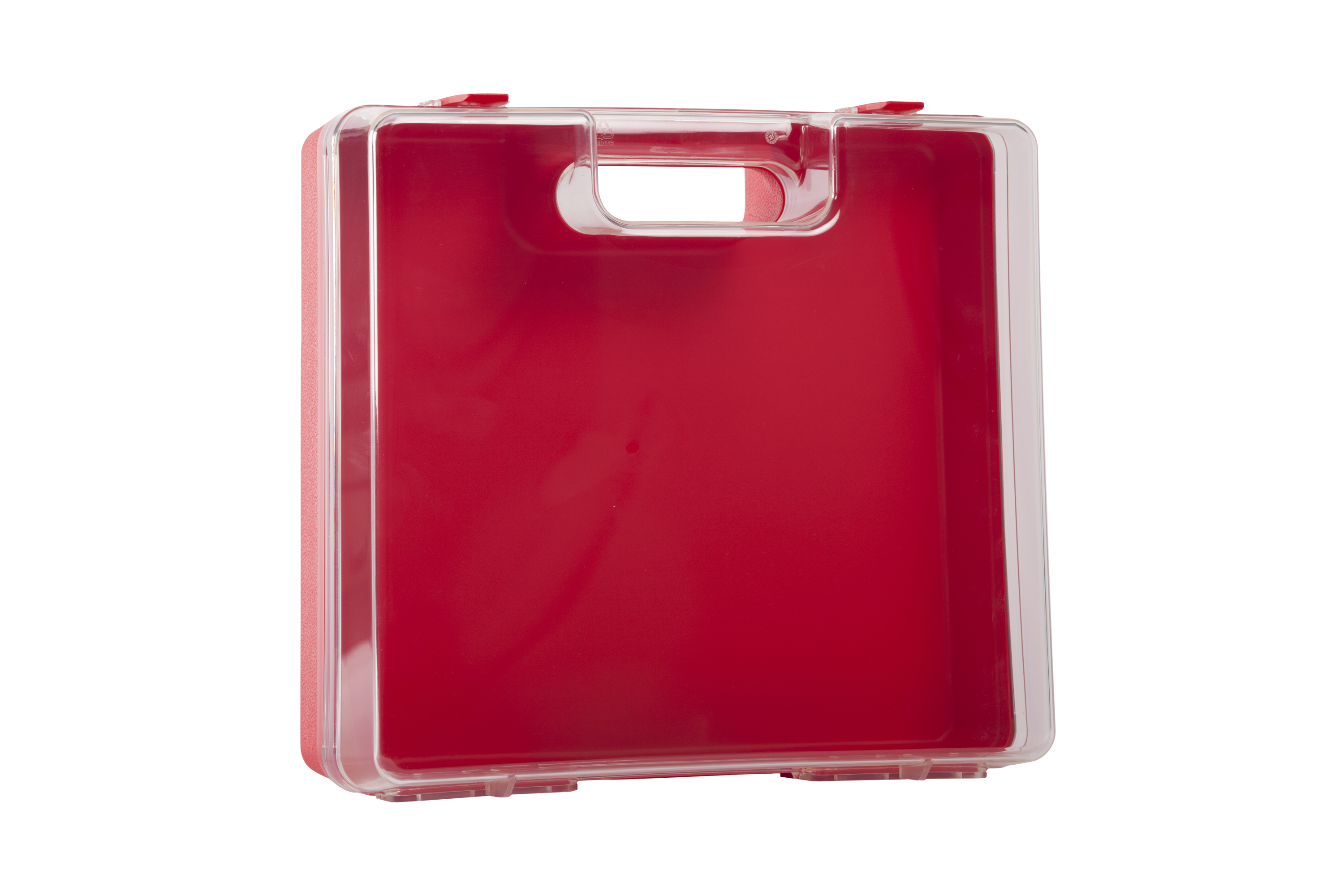 ZA200400000 Koffer A2 transparant / achtergrond rood