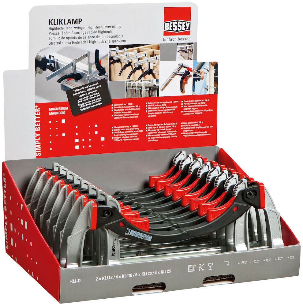 KLI-D KliKlamp verkoopdisplay